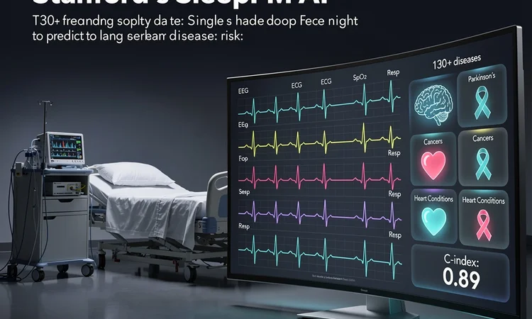 Sleep’s Silent Warnings: Stanford AI Foresees 130 Diseases from One Night