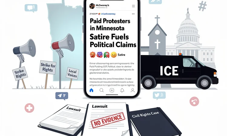 Satire Stirs Paid Protester Firestorm in Minnesota’s ICE Uprising