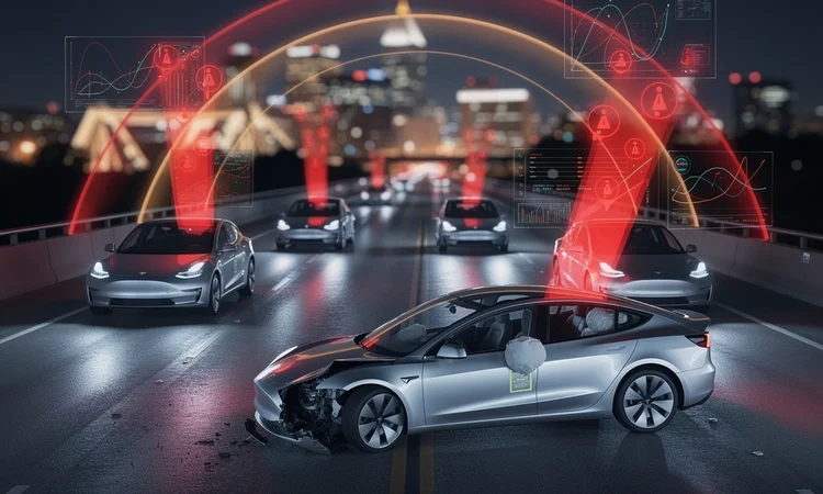 Tesla’s Robotaxi Safety Data Reveals Collision Rates Triple That of Human Drivers Despite Oversight